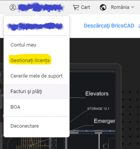 Dezactivarea sau revocarea unei licențe BricsCAD